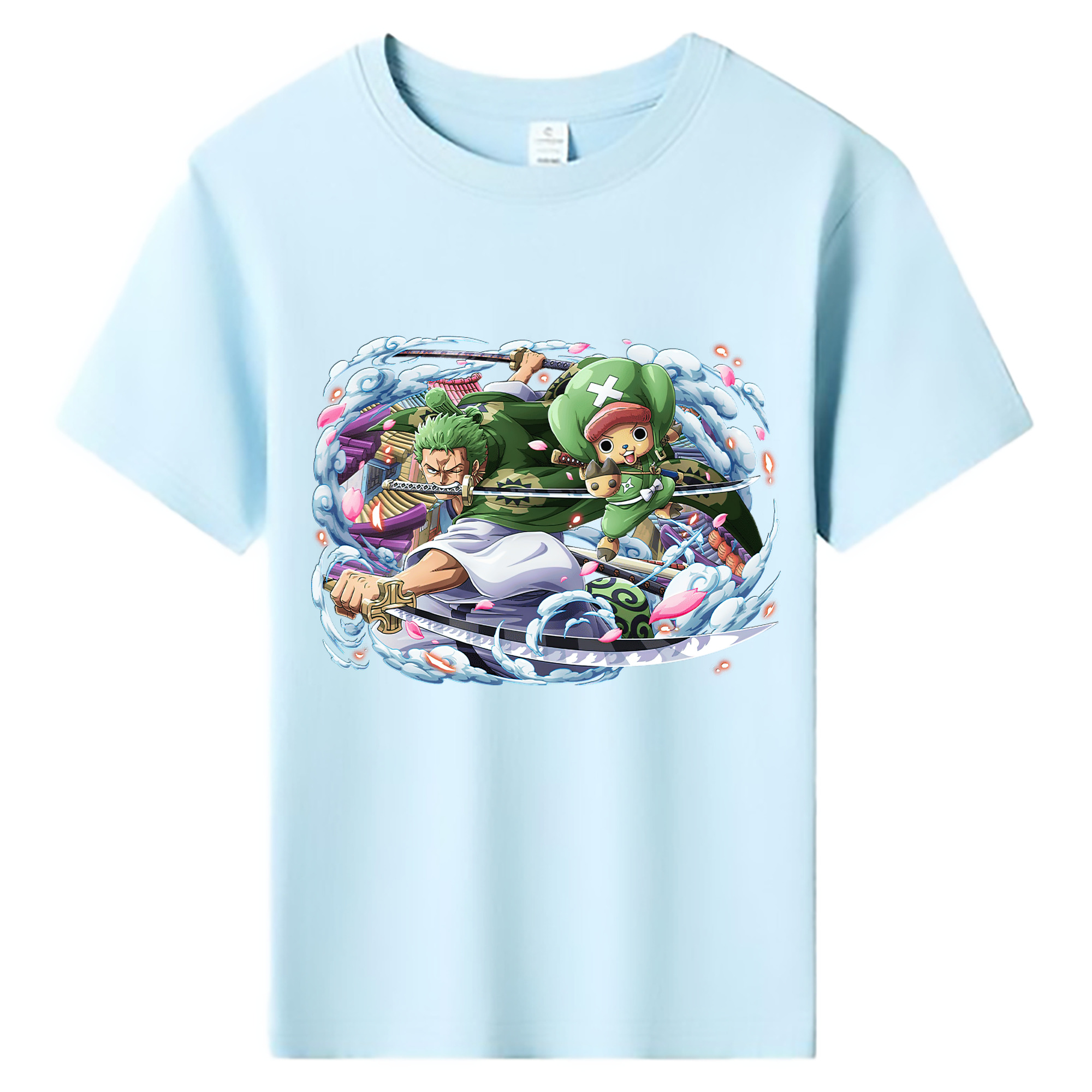 ワンピース ロロノア・ゾロ ONE PIECE Roronoa Zoro 綿100％キッズTシャツ（フロントプリント）